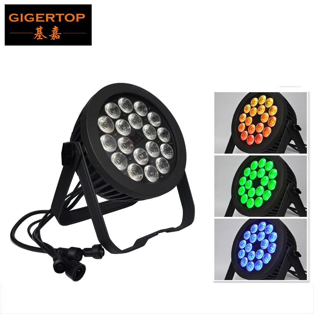 

TIPTOP TP-P103 New Silent 18x18W RGBWA UV 6IN1 Led Par Light Dmx Stage Lighting PAR64 DMX PAR Can Party DJ Disco Waterproof IP65