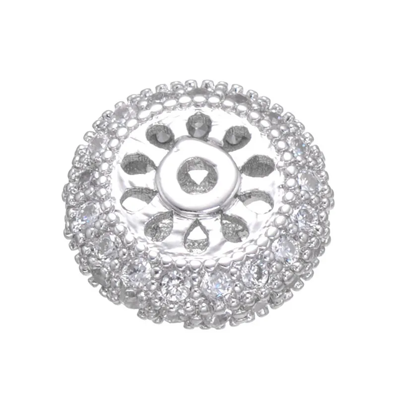 Бусины с микрозакрепкой 11 х11 мм|loose beads|pave beadsmicro pave beads |