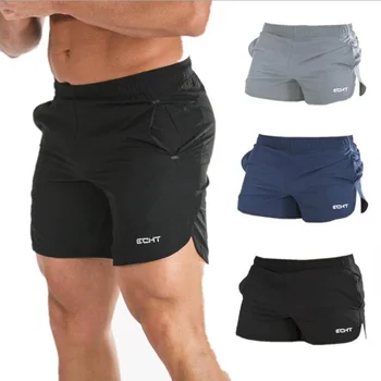 

fashion 2019 new men's sports shorts quick-drying marathon joggers three shorts men's fitness casual beach shorts