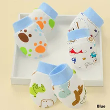 Перчатка для младенца из чистого хлопка, Детские рукавицы с мультяшным лицом, дышащие и теплые детские перчатки