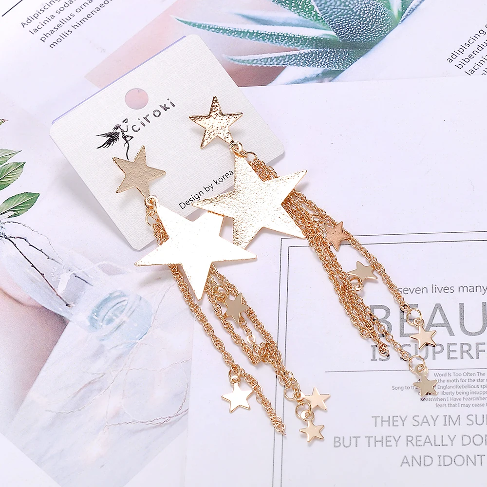 

Bohemian Vintage Tassel Drop Earrings for Women and Girls Wedding Party Fashion Rhinestone Metal Rope Long Earrings Jewelry