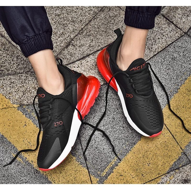 Новая спортивная обувь для мужчин беговые кроссовки для женщин Air Sole дышащая сетка на шнуровке для тренировок на открытом воздухе Фитнес Спортивная черная обувь
