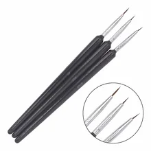 3PCS/1Set Kolinsky Acrylic Nail Brush Professional Brushes Nail Tools Fashion Nail Art Brush for Manicure 14 osaka acrylic nail kolinsky brush 14