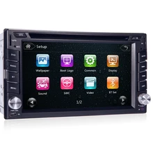 100% New universal Car Radio Double 2 din Car DVD Player GPS Navigation In dash Car PC Stereo video steering wheel +Free 8G Map