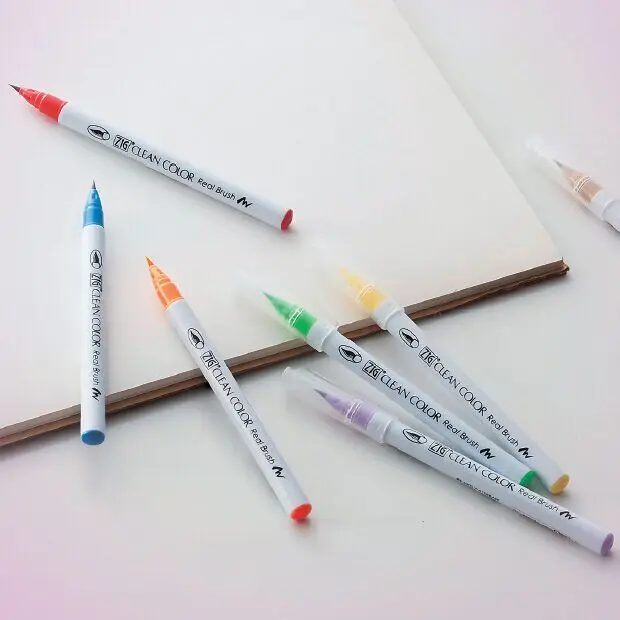 

ZIG Kuretake RB-6000AT Clean Color Painting Real Brush Pen Japan