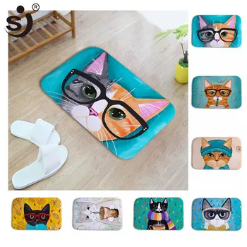 

Dropship 40*60cm Cartoon Cat Animal Non Slip Bath Mat For Bathroom Carpet Rugs Tapis Salle De Bain