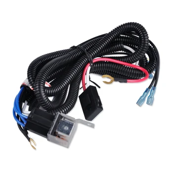 

DWCX 12V Car Truck Grille Mount Blast Tone Horn Plastic Metal Wiring Harness Relay Kit for VW Audi Mercedes-Benz Mazda Honda