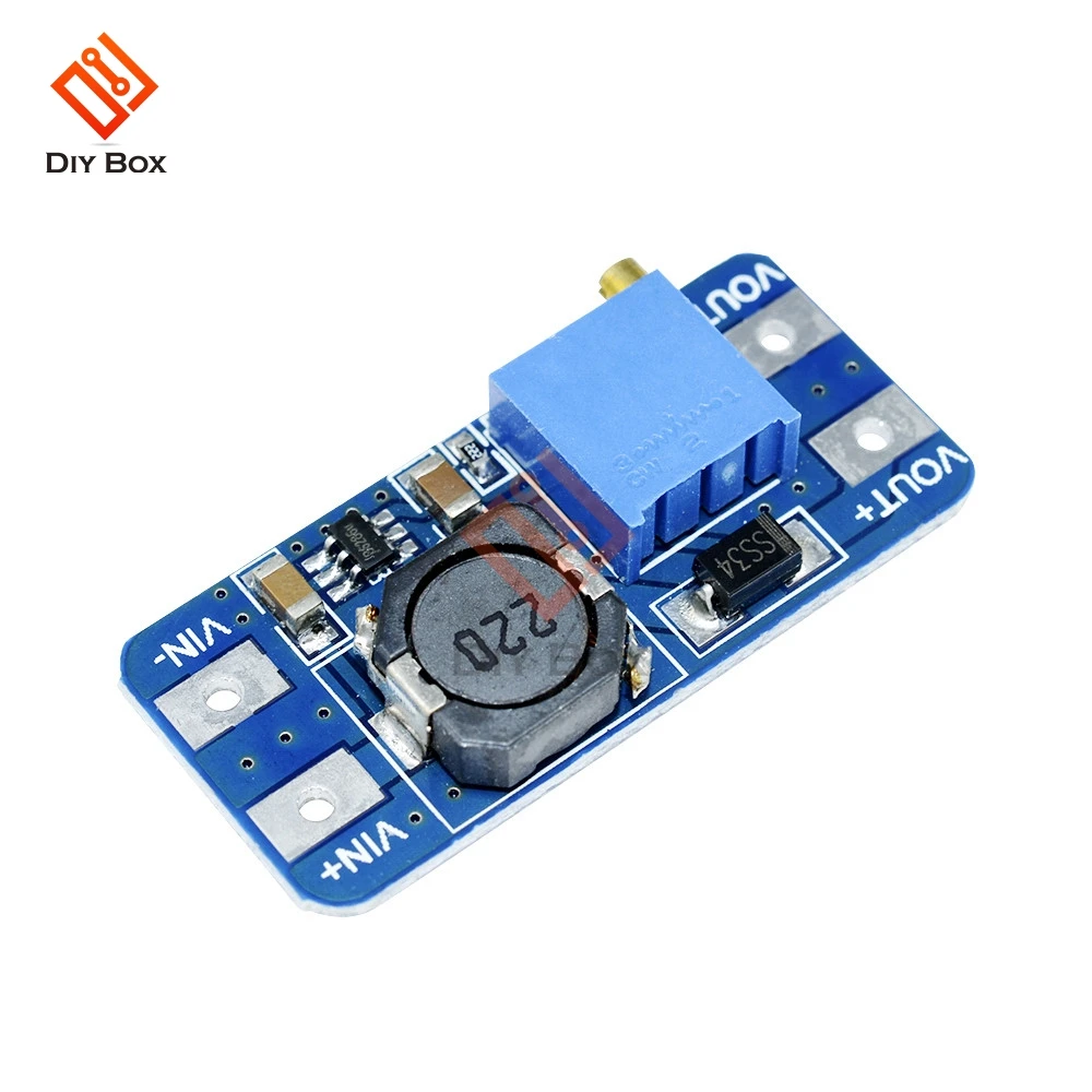

5Pcs MT3608 DC-DC Step Up Boost Converter Module Booster Power Transformer Supply Board MAX Output 28V 2A for Arduino