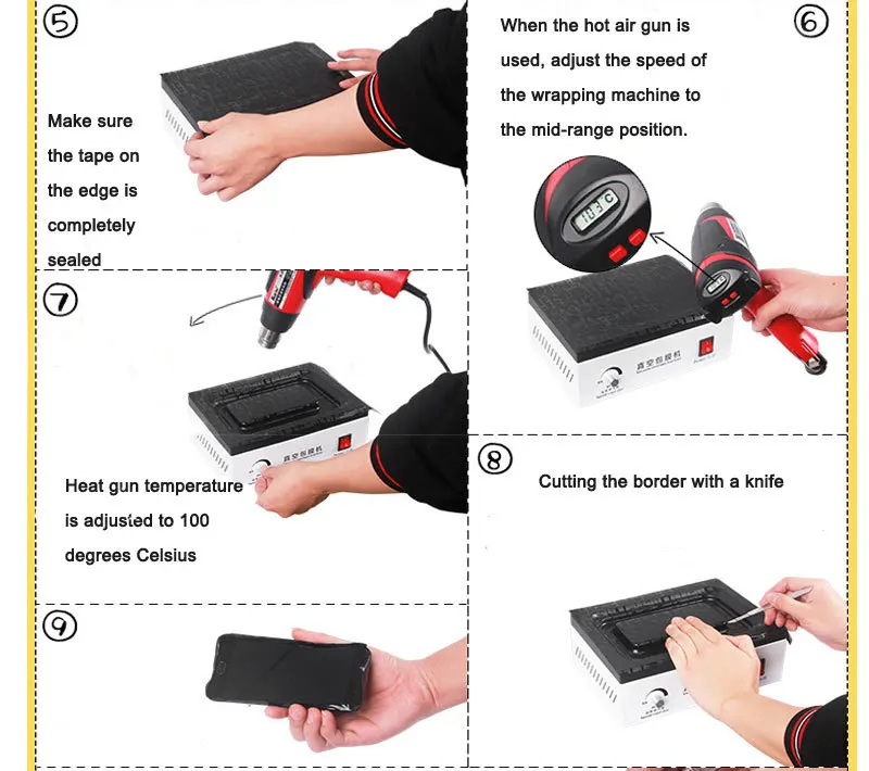 Сотовый телефон вакуумная машина для изготовления конвертов для задней ...