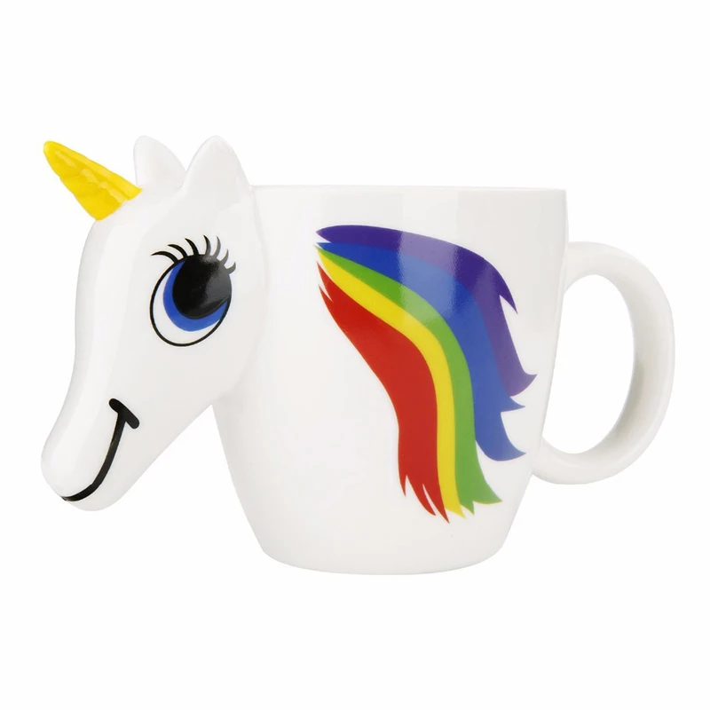 Unicorn Ceramic Color Changing Mug Original 3D Heat Sensitive Magic Coffee Cup 