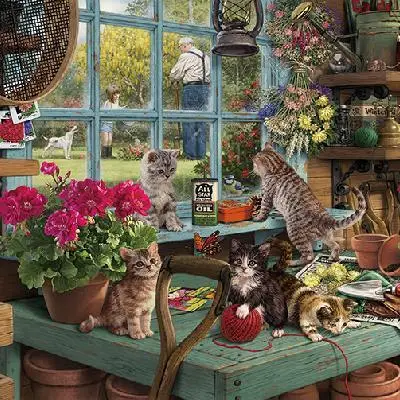 

14/16/18/27/28 Embroidery Counted Cross Stitch Kits Needlework DMC Color DIY Arts Handmade Decor - CAT family 10
