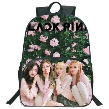 

Hot Sale Blackpink Lisa Bags Jisoo Teens Backpack Jennie Colourful Pattern Rucksack Rose Children Boys Girls School Mochilas