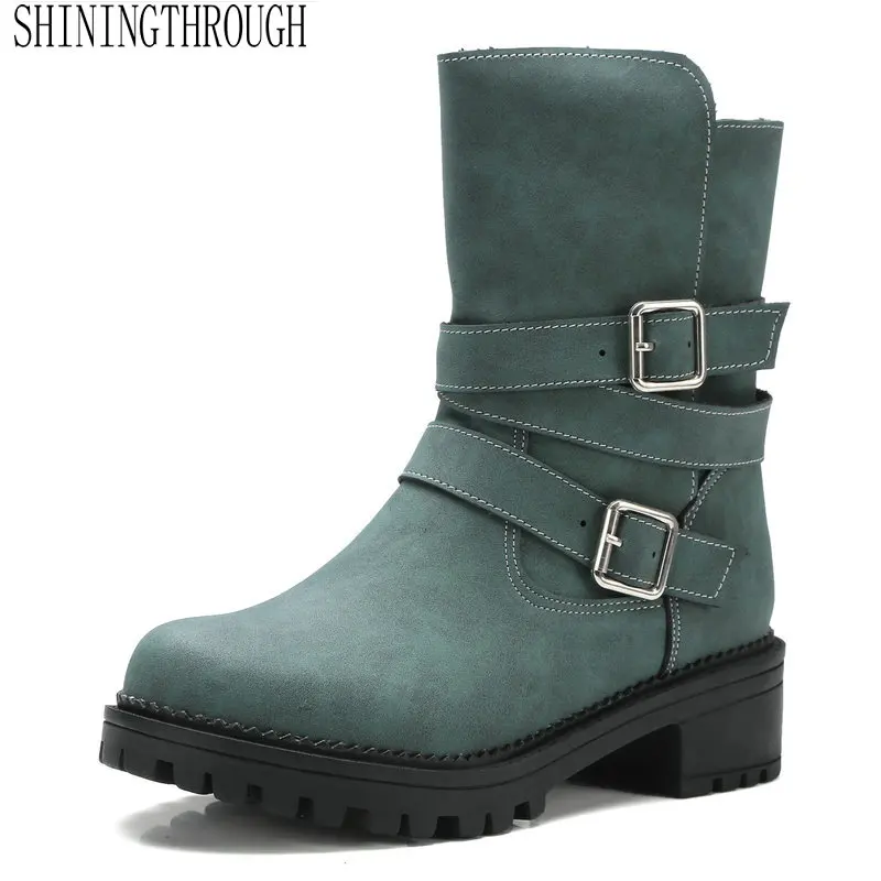 

2019 women fashion erogenous ankle women boots 4.5cm med heel women shoes spring autumn casual party shoes large size 34-43