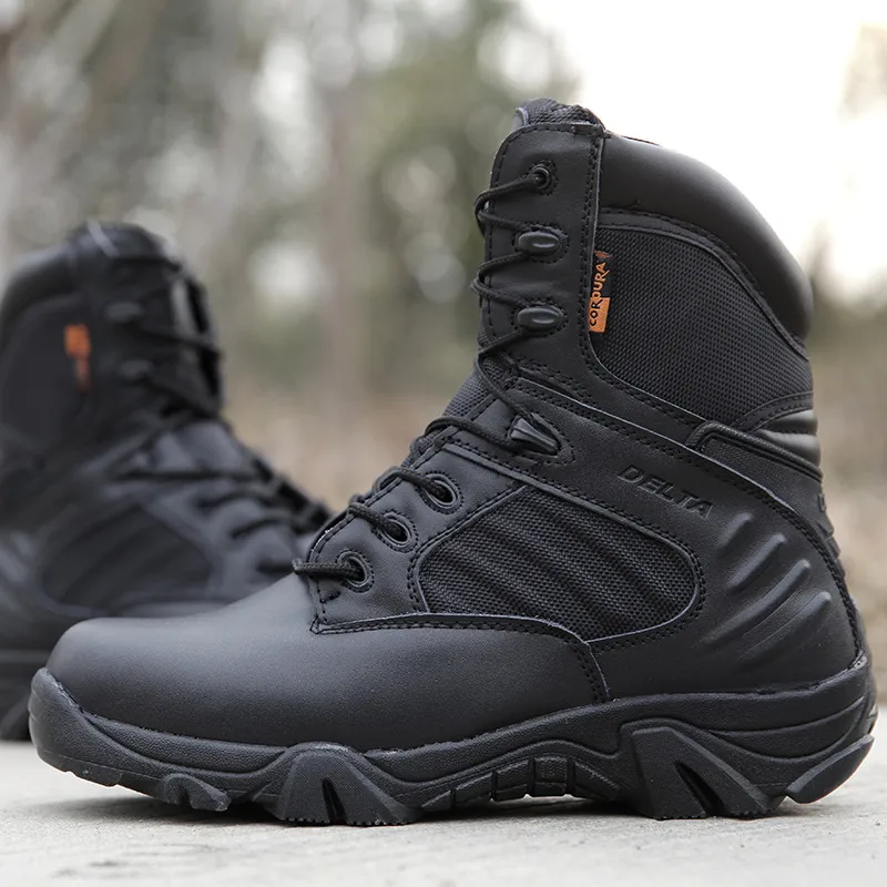 

Tactical Boots Men American SWAT Military Combat Shoes Winter Desert Outdoor Hiking Climbing Tatico Boots Men Sapato Masculina