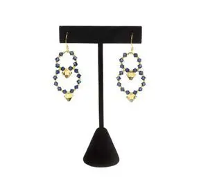 

1PCS Women Fashion Jewelry Packaging Display Black Velvet T Bar Earring Jewelry Display Stand