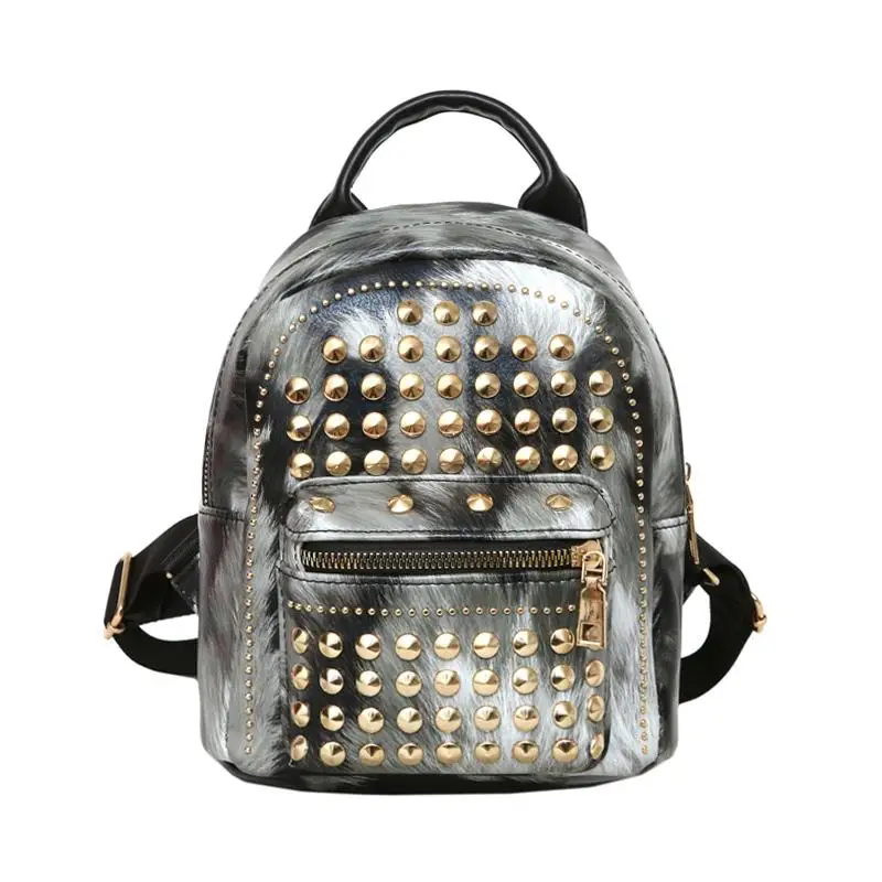 

Ins the new 2019 Mini backpack rivet joker leisure students small backpack