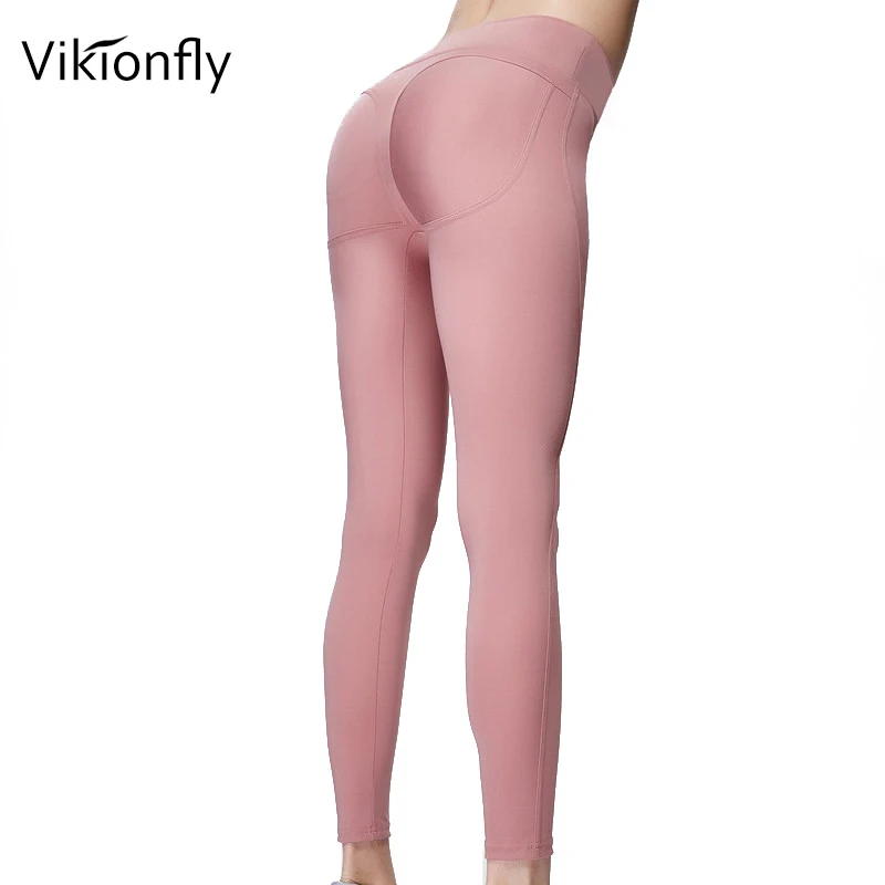 Vikionfly Sexy Booty леггинсы для фитнеса Для женщин штаны или йоги Высокая Талия пуш ап