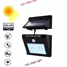 30 diodos emissores de Luz Solar Sensor de Movimento PIR Luz Solar Jardim Lâmpada de Rua de Poupança de Energia À Prova D’ Água Ao Ar Livre Quintal Parede Caminho Luzes do pátio deck