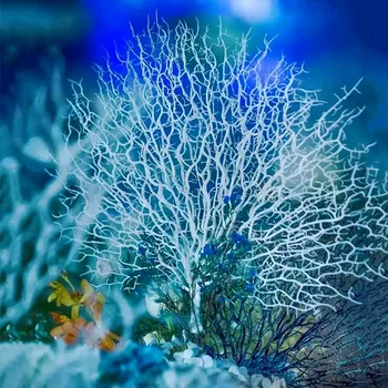 

JAROWN Artificial Coral Branch Simulation Peacock Coral Branch Wedding Photography Decor Home Aquarium Decor Storefront Decor