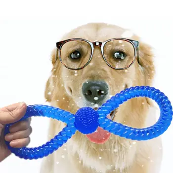 

8-Shaped TPR Dog Training Supplies Floating Swimming Toys Bite-resistant Molar Toy Interactive Dog Toy Pet Products