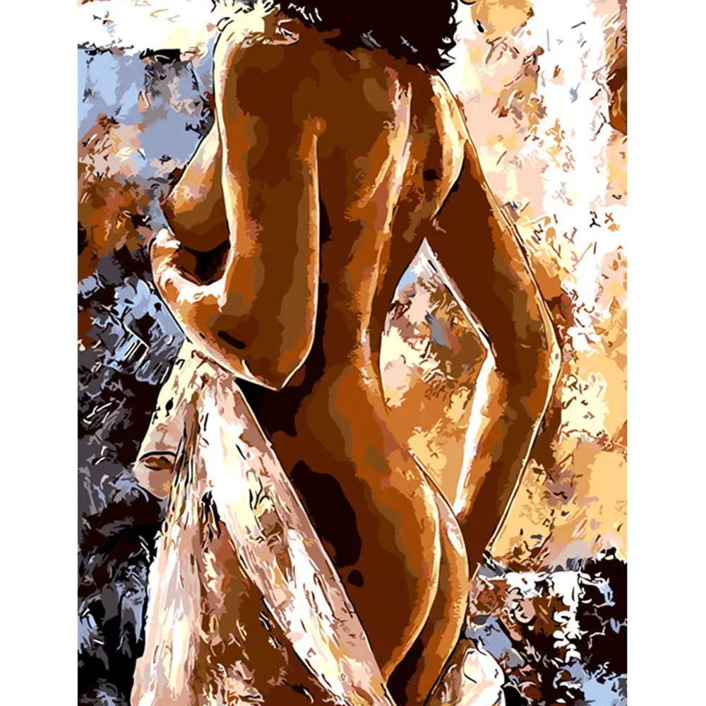

DIY PBN Sexy Girls Arcylic Painting By Numbers On Canvas Framed Wall Pictures Art For Living Room Home Decoration