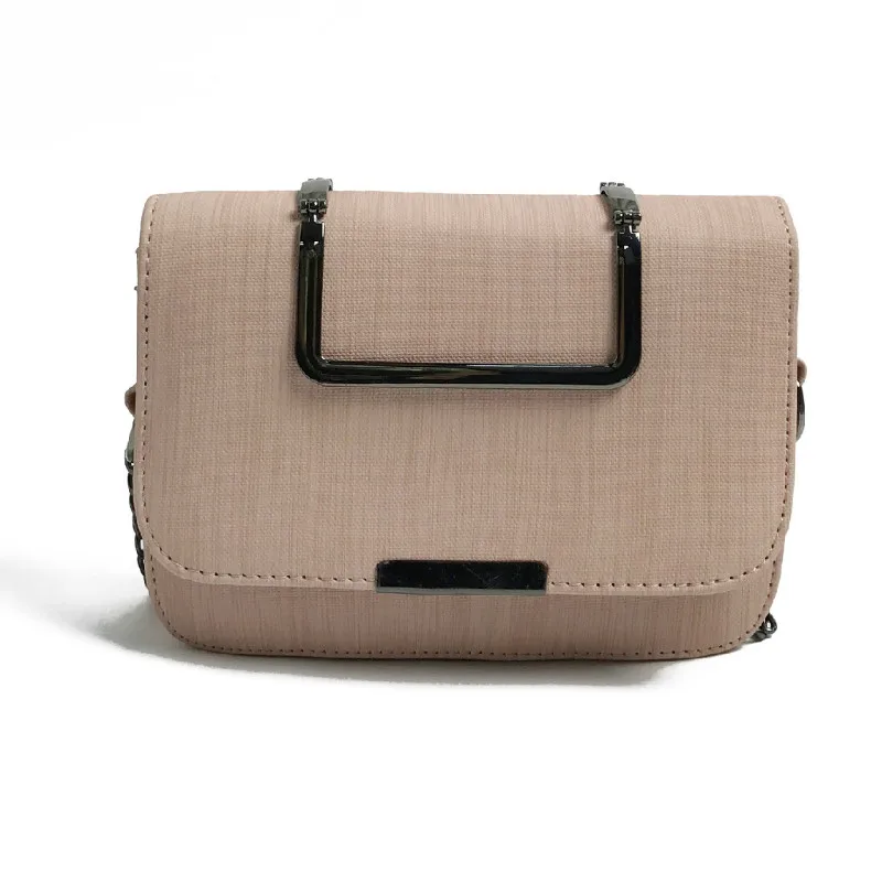 

2019 New Simple Trend Fashion Baitao Chain Small Square PU Leather Retro Popular Single Shoulder Slant Bag #197125