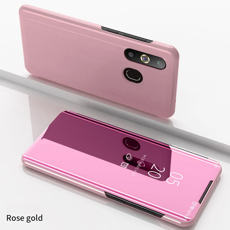 

Luxury Smart Mirror Flip Leather Kickstand Case for Huawei P30 Case Shockproof Wireless Charger for Huawei P30 Pro P30 Lite Case