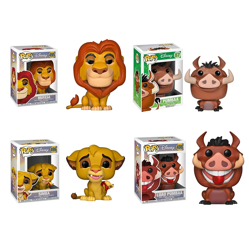 

Funko pop Lion King - Simba LUAU PUMBAA MUFASA Action Figure Toys PVC Collection model toy gift