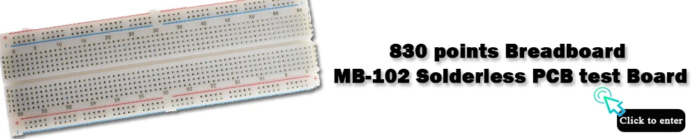 Great IT MB102 макетный модуль питания+ MB-102 830 точек без пайки прототип хлебная плата комплект+ 65 гибких перемычек