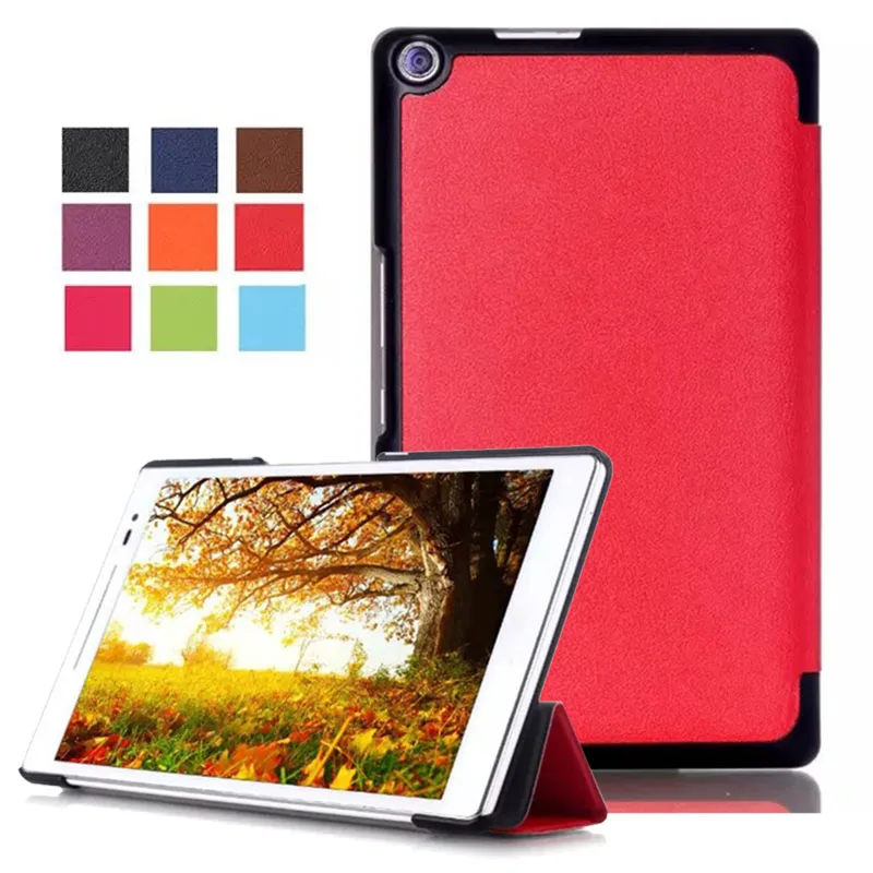 3 Folding Ultra Slim Stand Leather Case Cover for 8" ASUS Zenpad 8.0