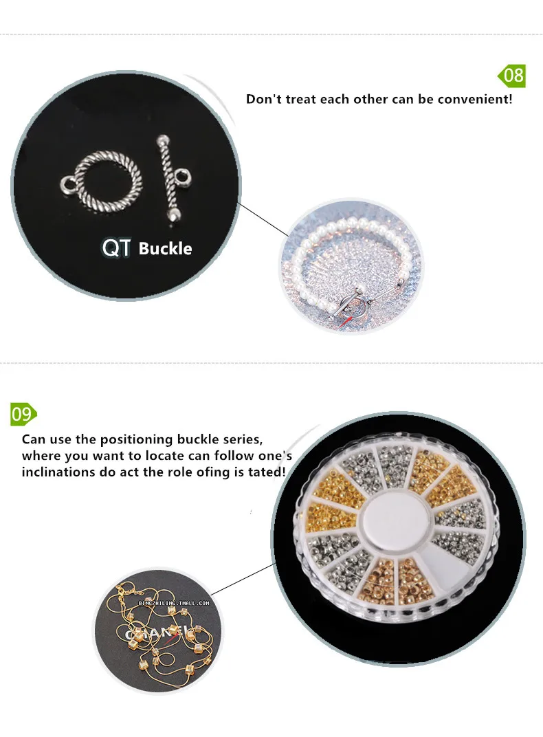 Набор Бусин застежки Омаров/прыгающие кольца/булавки/шапки/ленты зажим щипцы для ювелирных изделий браслет Изготовление сережек инструмент Аксессуары DIY HK073