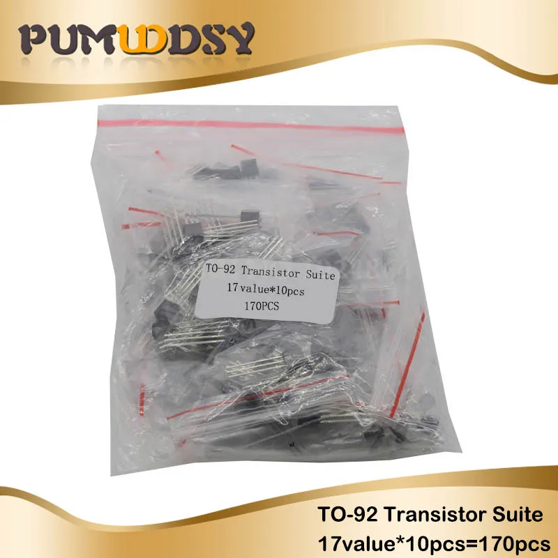 

170PCS Transistor Assorted Kit S9012 S9013 S9014 9015 9018 A1015 C1815 A42 A92 2N5401 2N5551 A733 C945 S8050 S8550 2N3906 2N3904