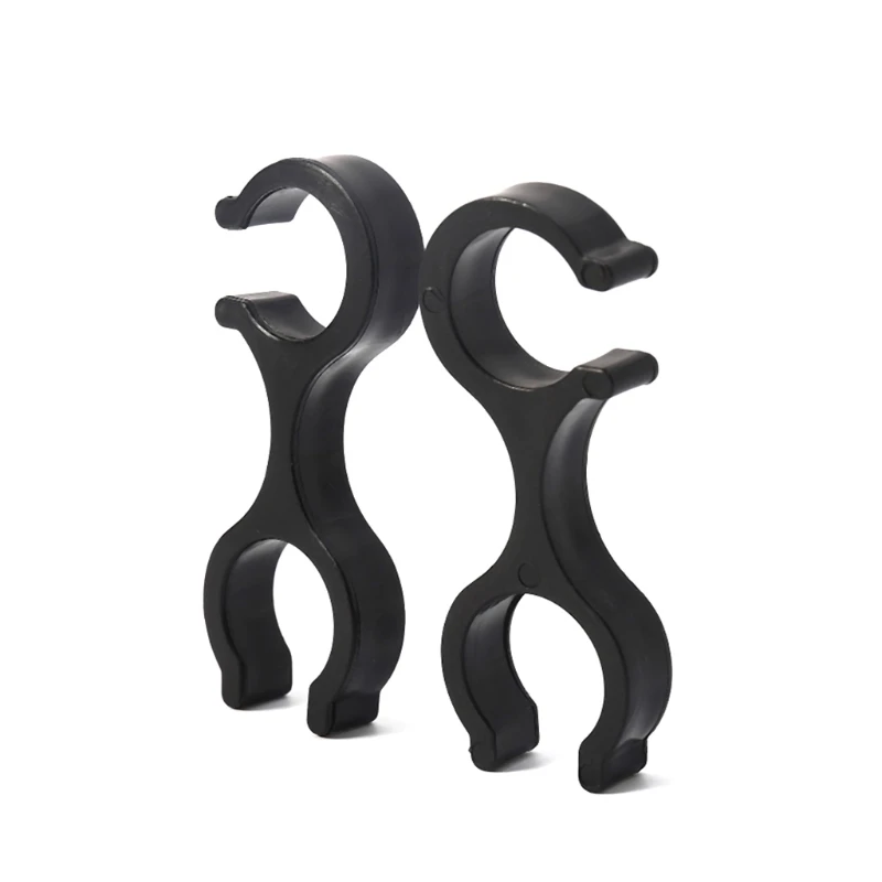 

2pcs Climbing Accessory Walking Stick Buckle Trek Basket Rubber Tip Carbon Fiber Hike Poles Clasp