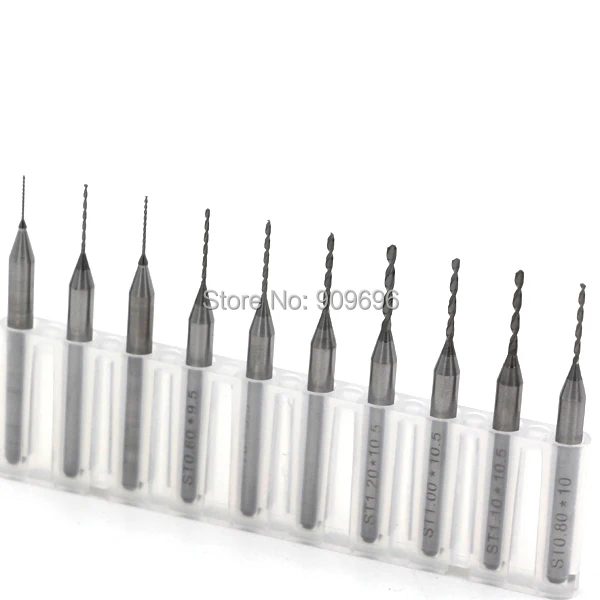 

10x 0.3-1.2mm Carbide PCB for Dremel Jewelry CNC Drill Bits