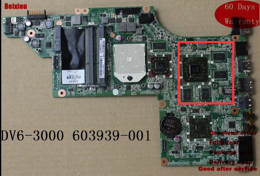 Placa, материнская плата, для hp Pavilion DV6 DV6-3000 DA0LX8MB6D0 LX8 LX89, 603939-001