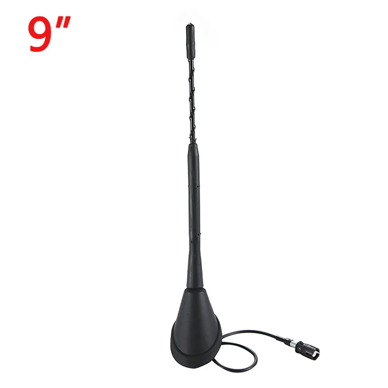 1 Set Universal 9 inch Car Anti Noise Whip Roof Mast AM/FM Aerial Antenna + Base For BMW VW Jetta Bora Golf Polo MK4 Passat Audi 1 Set Universal 9 inch Car Anti Noise Whip Roof Mast AM/FM Aerial Antenna + Base For BMW VW Jetta Bora Golf Polo MK4 Passat Audi