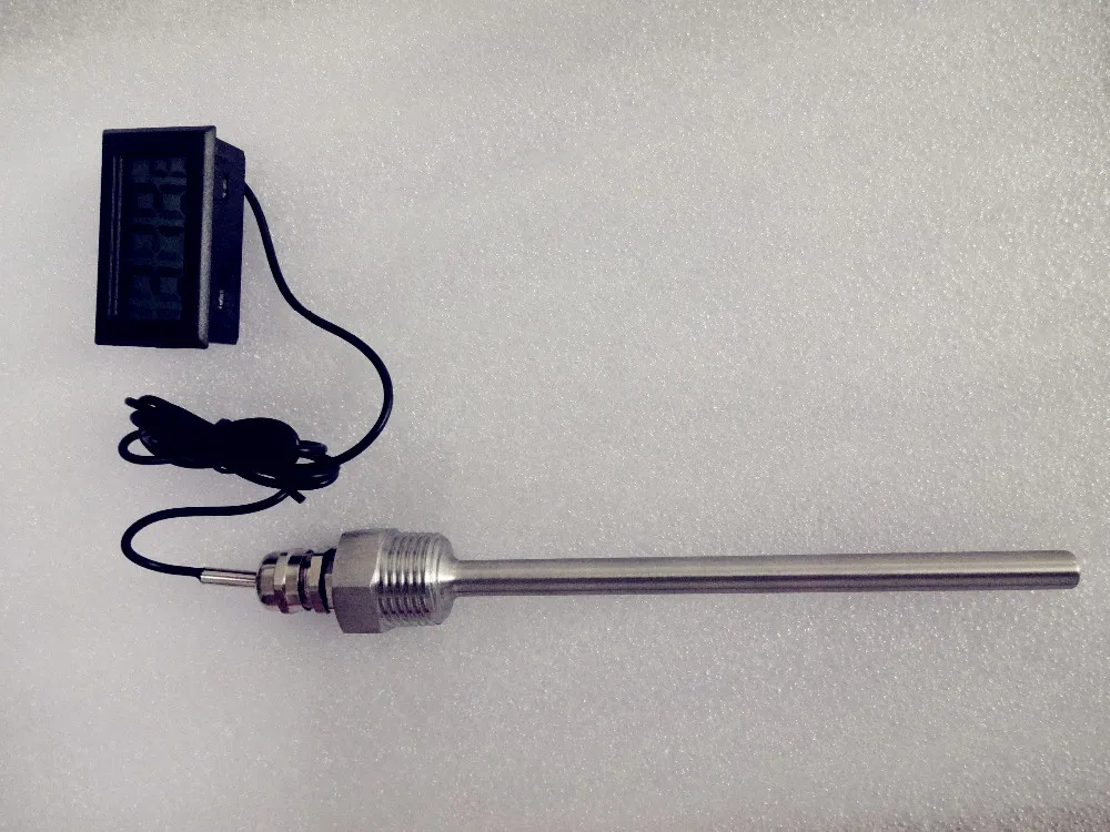 Бесплатная доставка Thermowell. Длина 130 мм резьба 1/2 дюйма (DN15) термометр из
