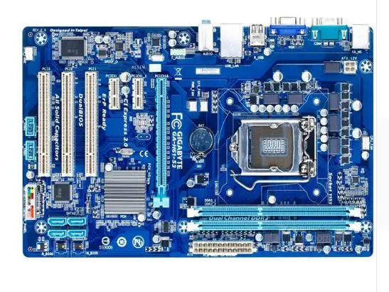 Для GIGABYTE GA-H61-S3 рабочего Материнская плата H61 разъем LGA 1155 i3 i5 i7 DDR3 16G ATX оригинальный