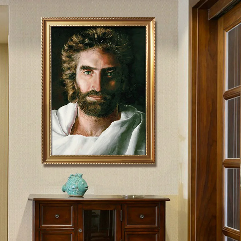 Картина на холсте с изображением Иисуса и Иисуса, плакат и принт Иисуса, настенные художественные картины для гостиной, украшения для дома 01 - Цвет: Style A