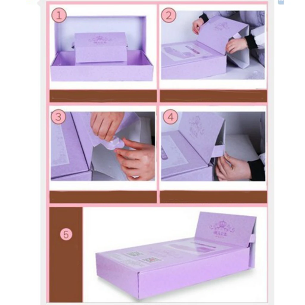 Mini Cardboard Bed Model Bedding Set Mattress Pillows Dolls House Bedroom Furniture for Night Lolita 1/3 BJD Doll Accessory