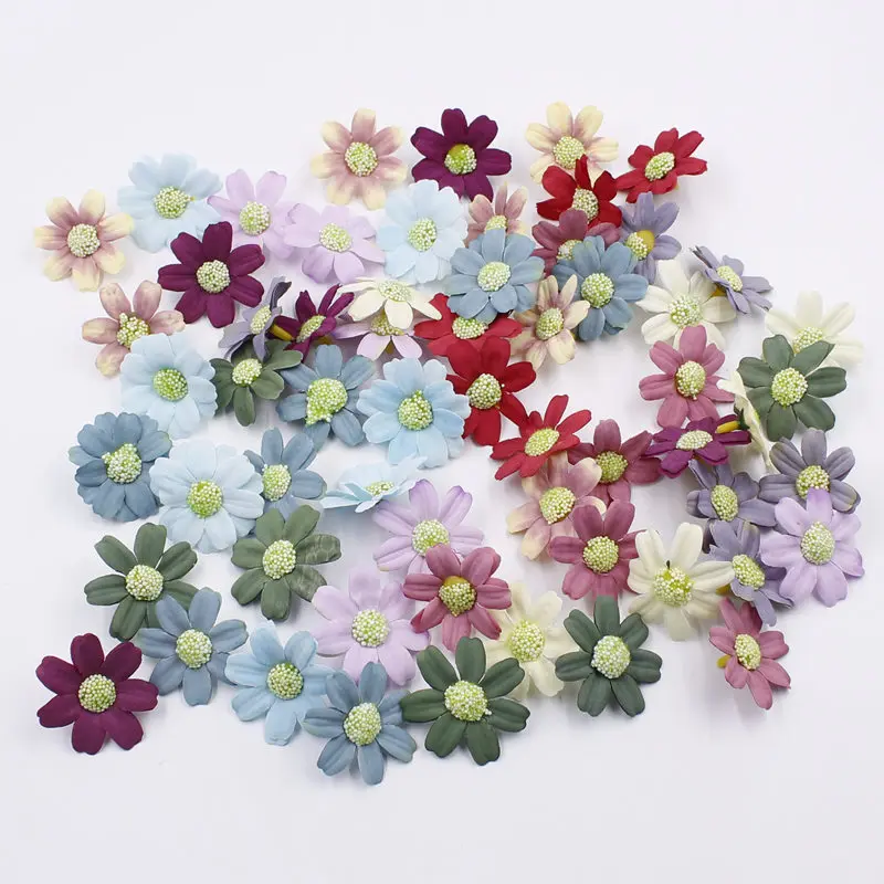 Daisy wedding decoration daisy silk flower artificial flowers high quality simulation handmade Christmas wreath decoration