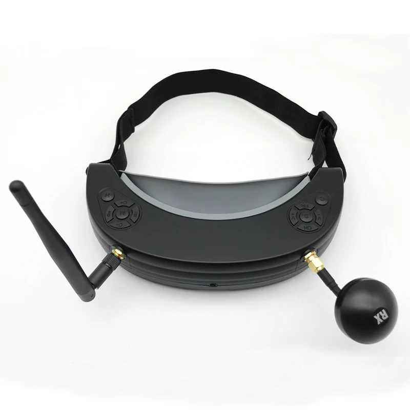 Высокое качество 3D 5,8G 40CH FPV очки с отслеживанием головы HD порт воспроизведения для радиоуправляемого дрона квадрокоптера FPV Racer