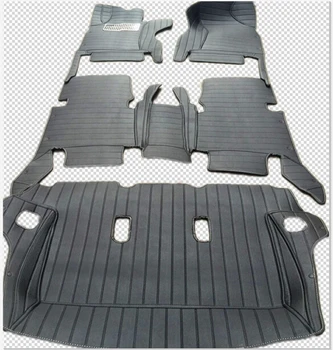 

Good mats! Custom special car floor mats + trunk mat for Toyota Fortuner 7 seats 2020-2016 waterproof carpets for Fortuner 2019