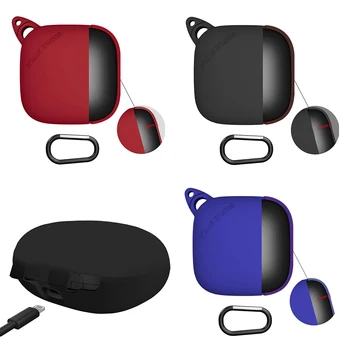 

Protective Case for Powerbeats Pro Wireless Bluetooth Headset Waterproof Silicone Cover Full Protection Case w/ Carabiner