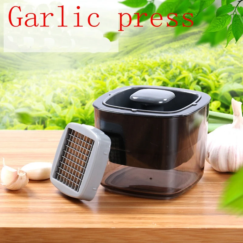 

Multifunction Garlic Press Stainless Steel Ginger Kitchen Cooking Garlic Cutter Peeling machine grinder planer smashing cutting