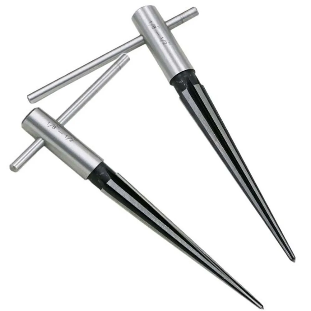 Bridge Pin Hole Hand Held Reamer T Handle Tapered 6 Fluted Chamf