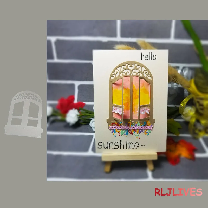 

Windows Door Metal Cutting Dies DIY Scrapbooking Card Stencil Paper Craft Handmade Album Handbook Decoration