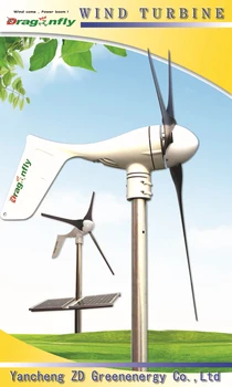 

CE,Russia,RoHS approved Off-Grid Dragonfly 400w wind turbine+ MPPT controller+500W pure sine wave inverter