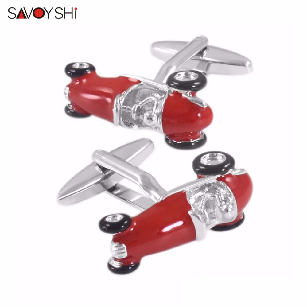 

SAVOYSHI Brand Personalized customization LOGO Cufflinks for Mens Shirt Cuff bottons High Quality Car Cuff links Novelty Jewelry