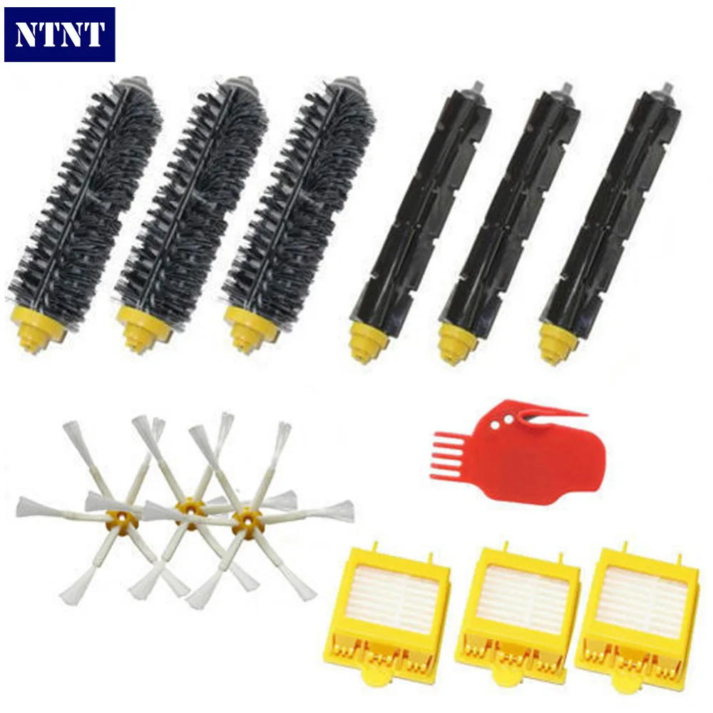 NTNT Free Post New 3x Hepa Filters & 6-armed Brush Kit for iRobot Roomba 700 Series 760 770 780 NTNT Free Post New 3x Hepa Filters & 6-armed Brush Kit for iRobot Roomba 700 Series 760 770 780